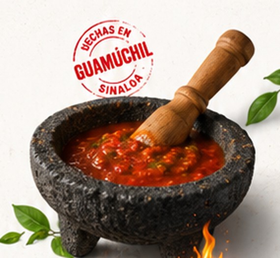 Molcajete con salsa Carmenchu